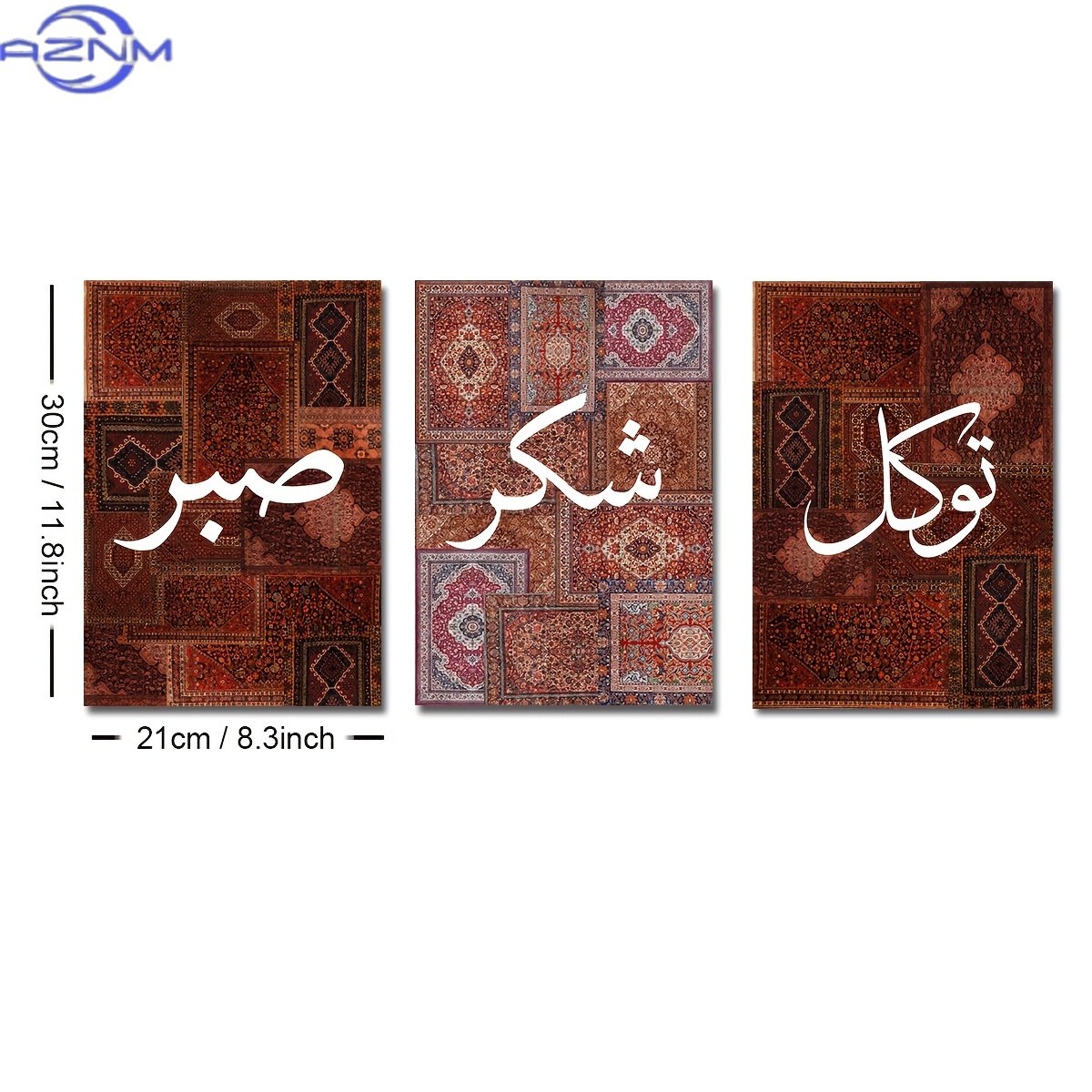 2D FLAT 3pcs Set Unframed Boho - đánh giá và giá Printed Rug Abstract