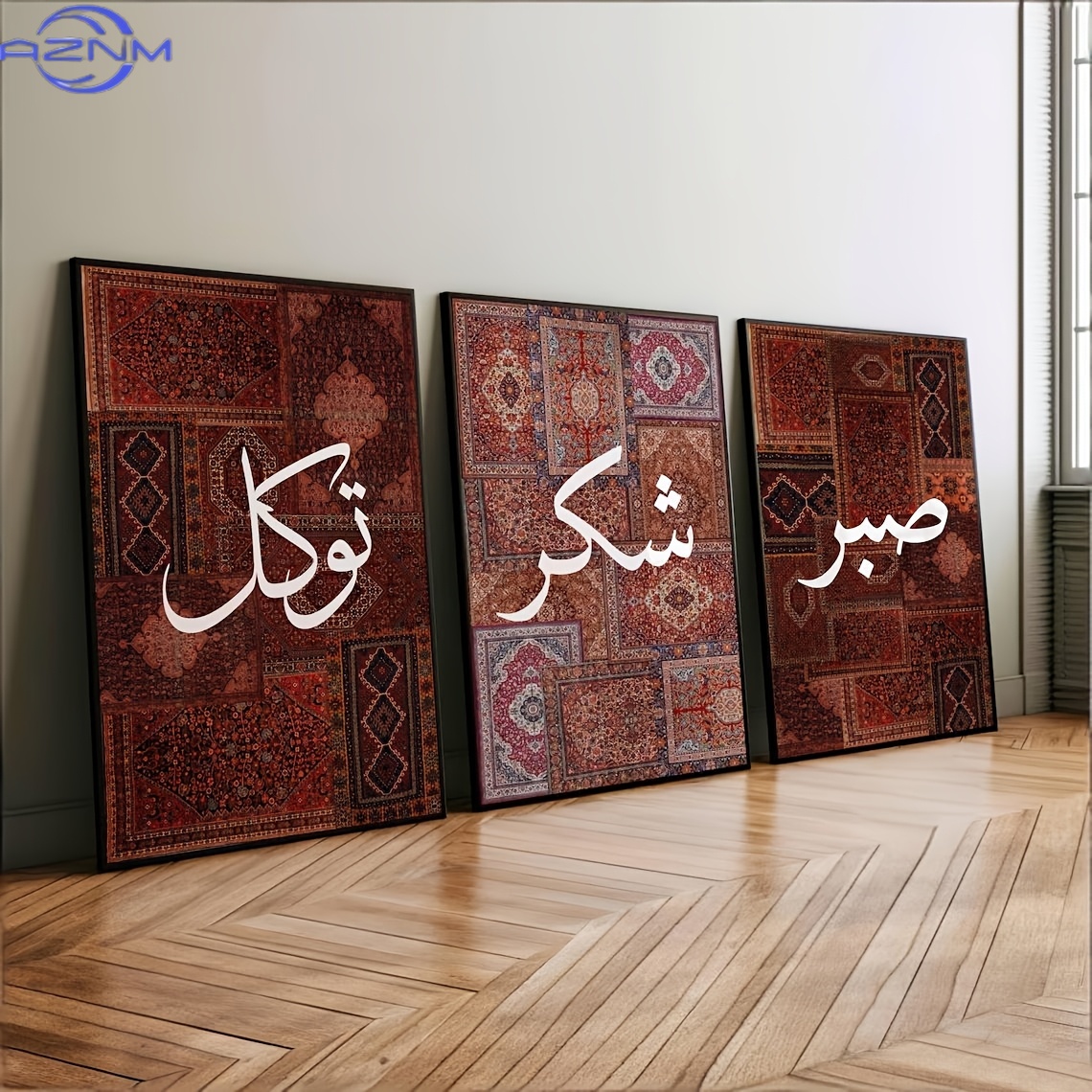 2D FLAT 3pcs Set Unframed Boho - đánh giá và giá Printed Rug Abstract