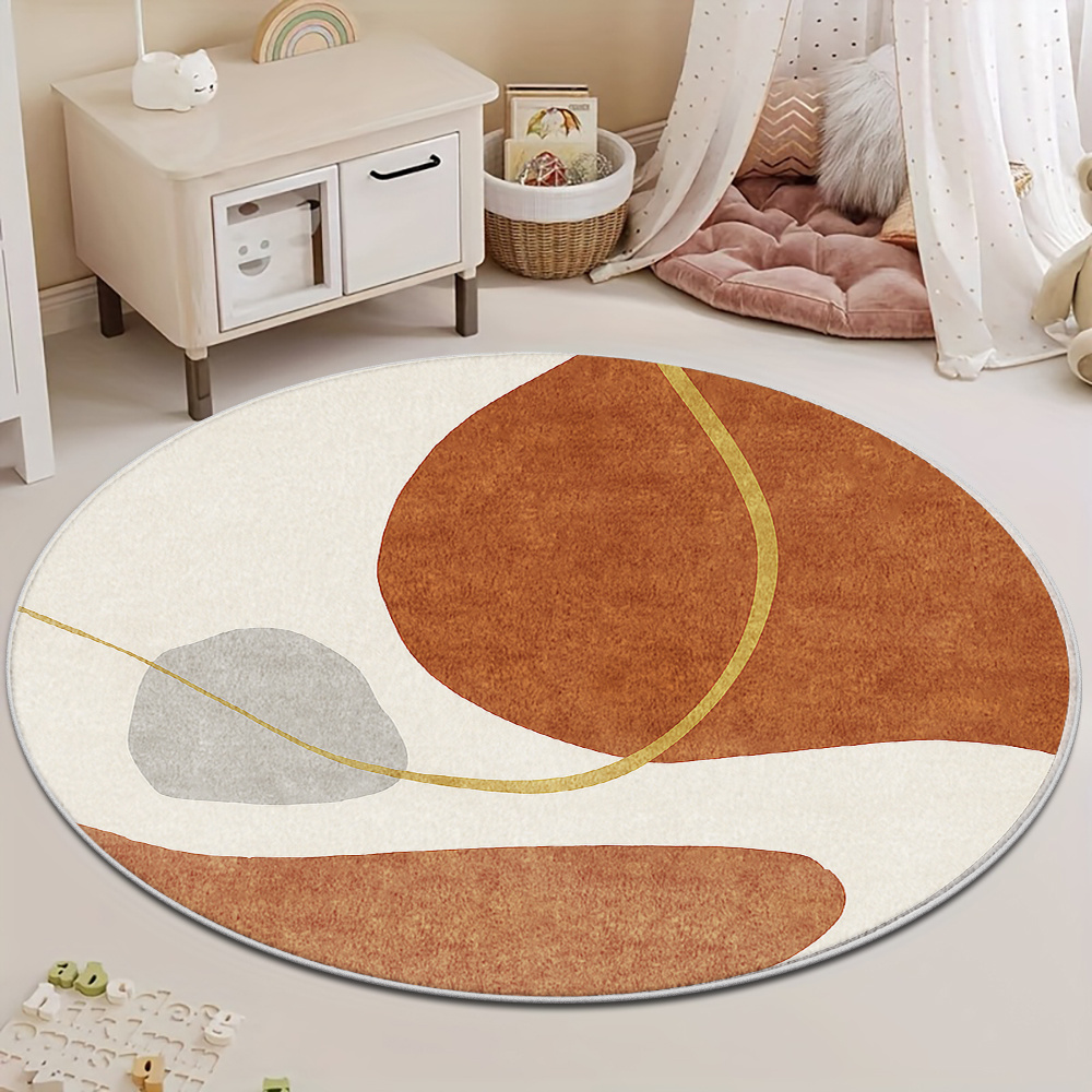 Mid Century Modern Circular Ar - đánh giá và giá Printed Rug Abstract