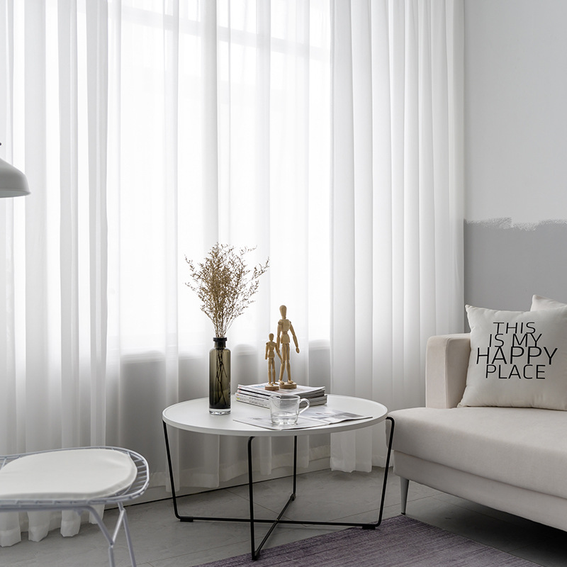 Modern White Linen Solid Sheer - đánh giá và giá Linen Curtain Eyelet