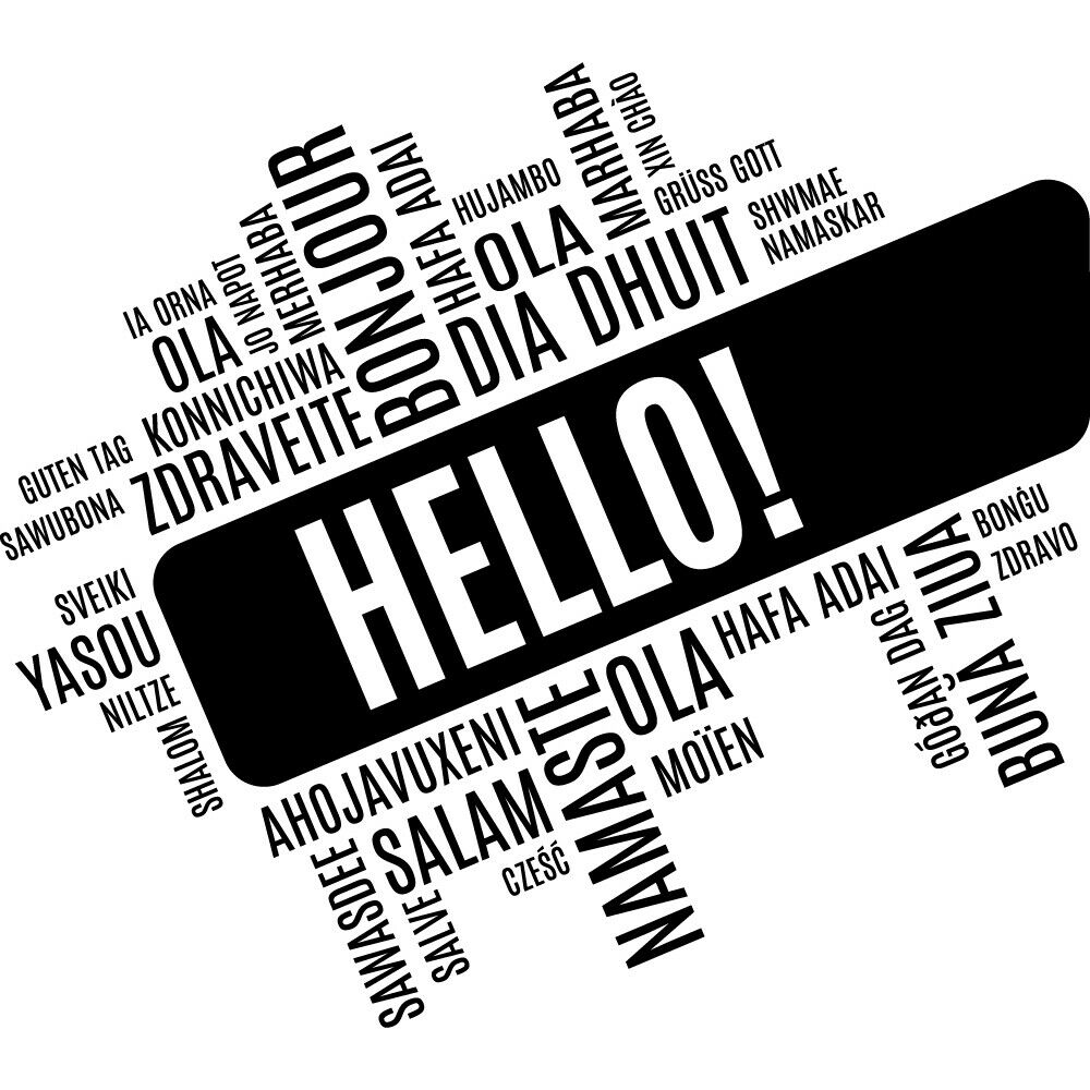 Hello Ngoại Ngữ Decal Dán Tườn - đánh giá và giá Interior Design Language