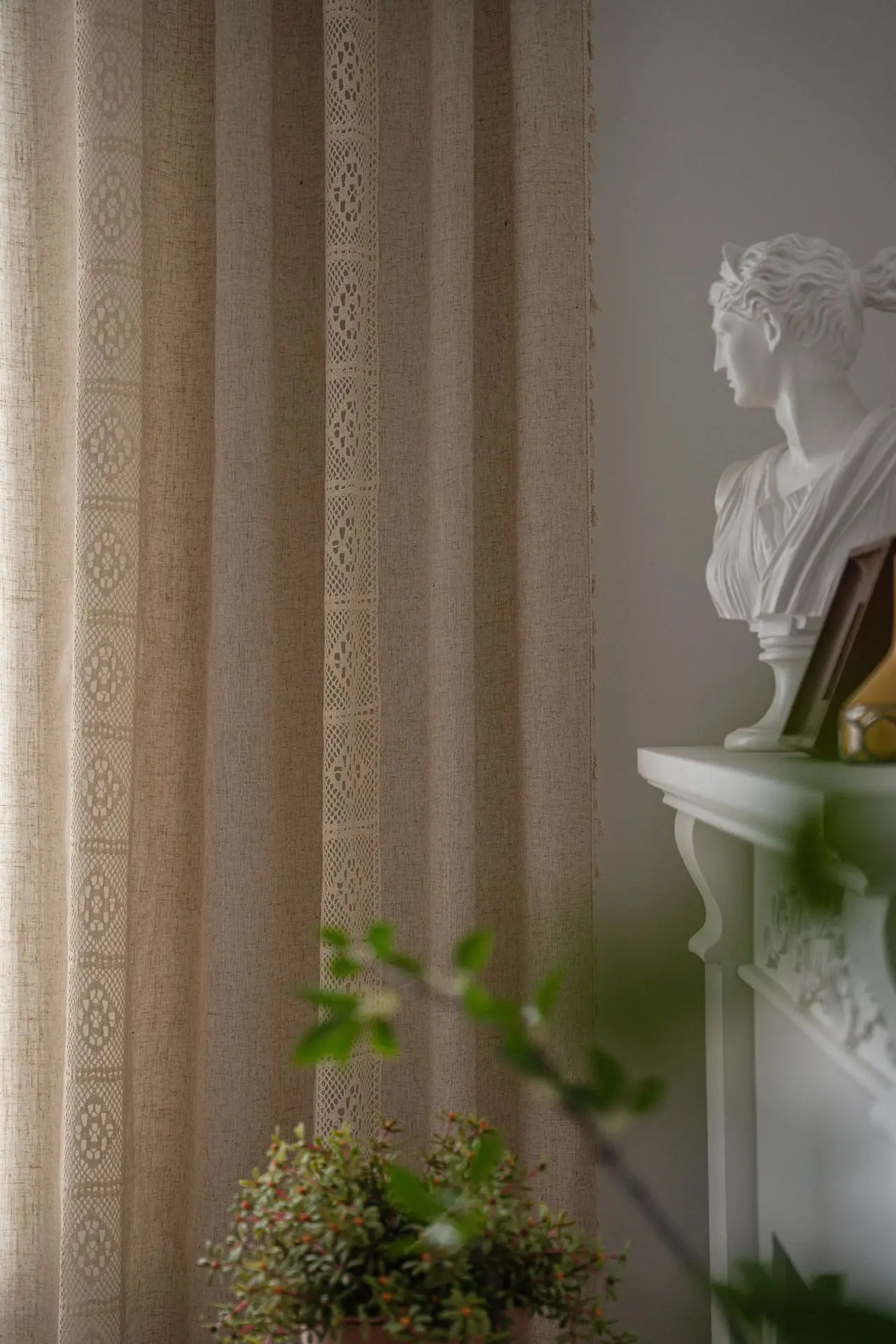 Boho Linen Semi Blackout Curta - đánh giá và giá Linen Curtain Eyelet