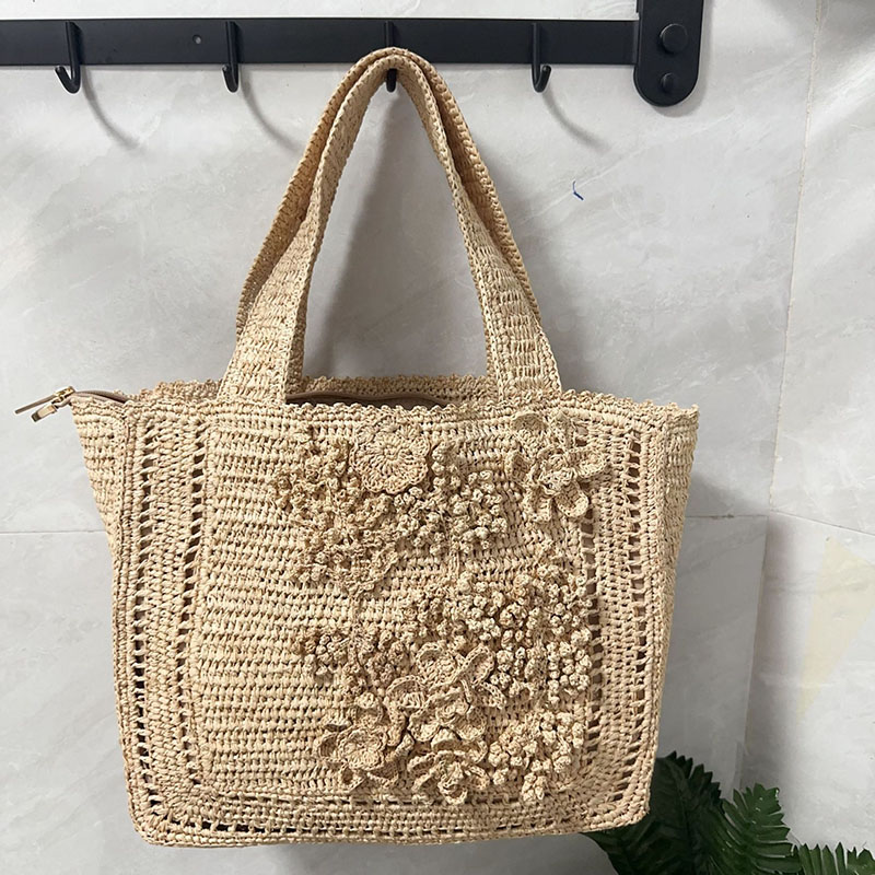 Summer Flower Woven Tote Bag B - đánh giá và giá Interior Design Bali