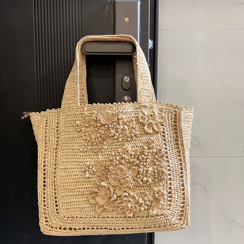 Summer Flower Woven Tote Bag B - đánh giá và giá Interior Design Bali