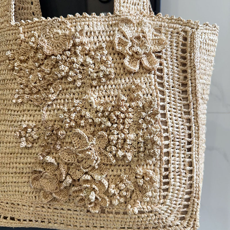 Summer Flower Woven Tote Bag B - đánh giá và giá Interior Design Bali