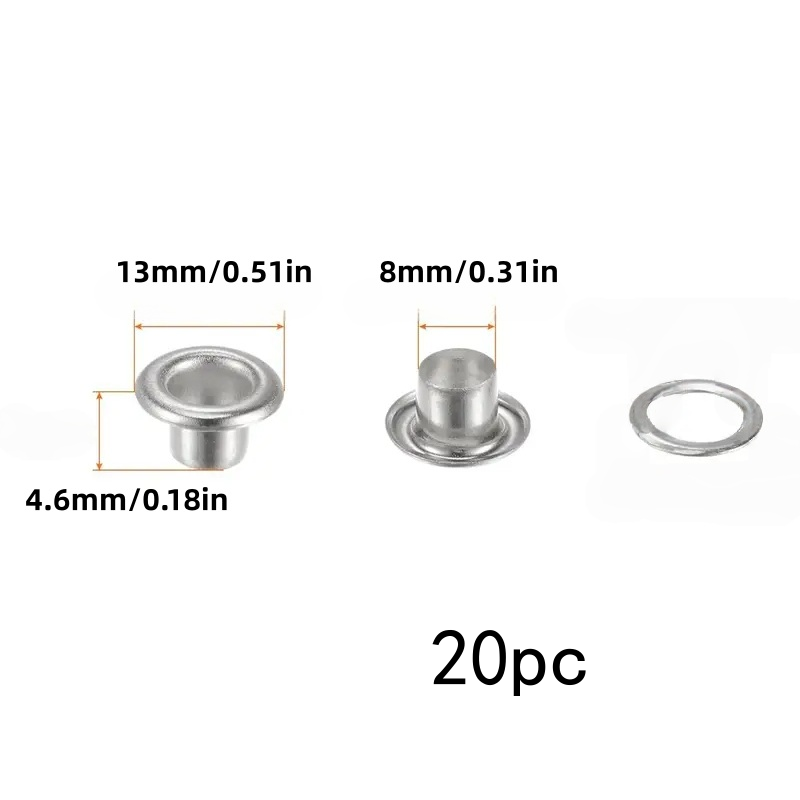 20pcs 8mm DIY metal eyelet kit - đánh giá và giá Linen Curtain Eyelet